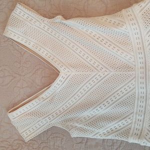 Dressbarn white and nude dress, never worn